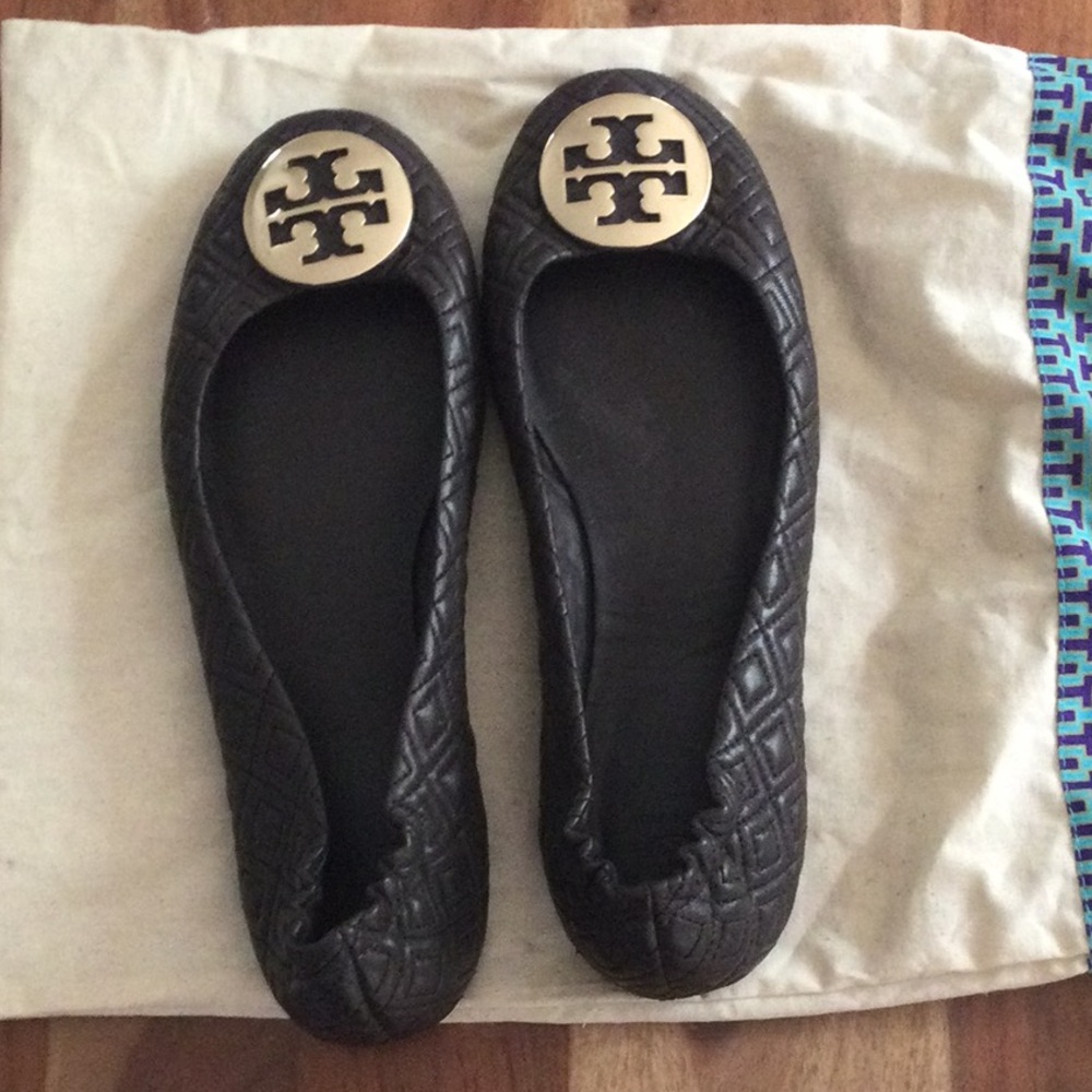 Tory Burch dark brown leather